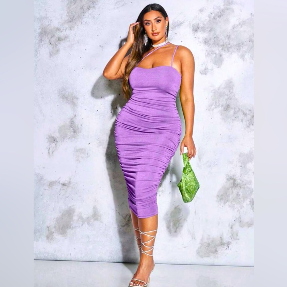 XL Plus Ruched Bodycon Dress